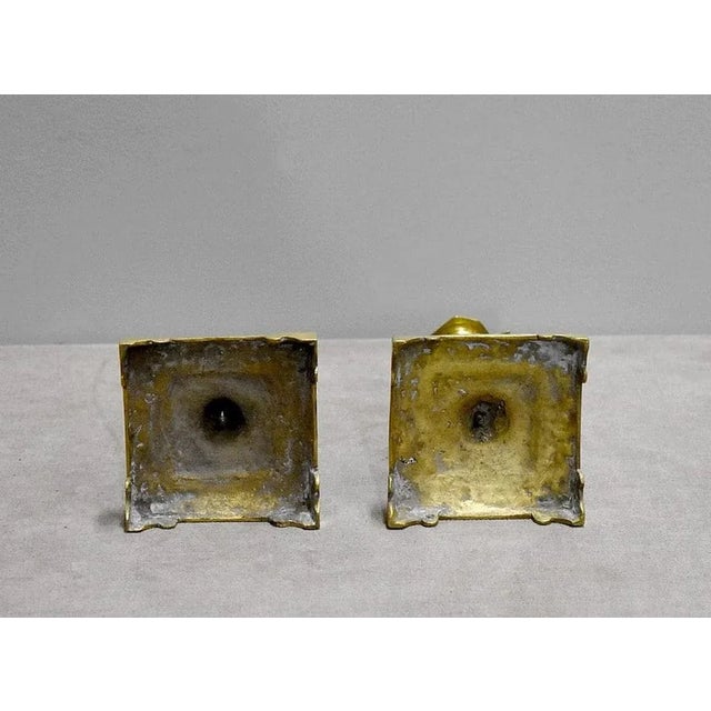 Bronze Candleholders, Set of 2 For Sale - Image 10 of 11
