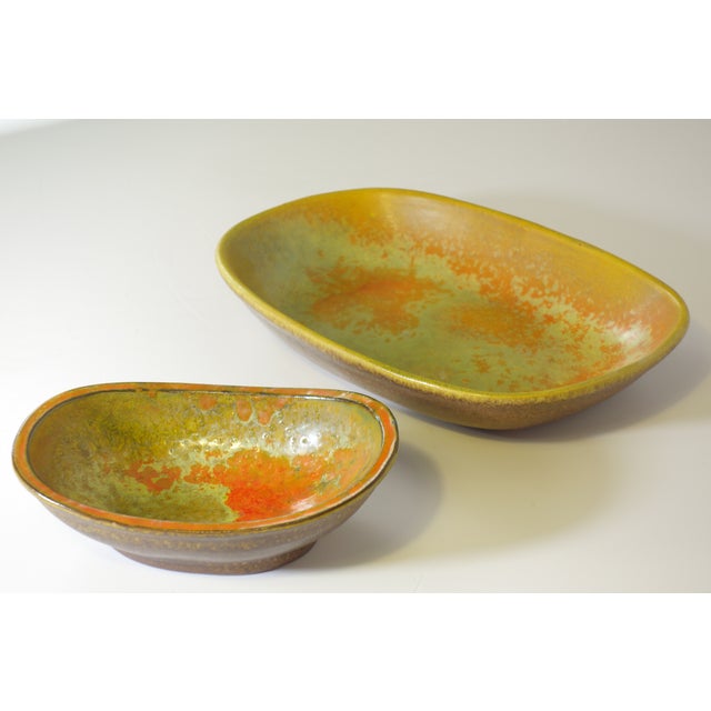 Italian Pottery Studio Abstract Ceramic Bowl by Alessio Tasca, 1980s, Set of 2 For Sale - Image 9 of 9
