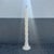 This striking Postmodern floor lamp features a sculptural twisted column finished in textured cream plaster, blending bold...