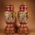 Chinese 1970s Monumental Pair of Chinese Cloisonné Enamel Vases With Gilt Dragon Handles For Sale - Image 3 of 9