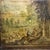French Provincial Antique French Painted Screen Depicting Three Figural Landscape Scenes For Sale - Image 3 of 15