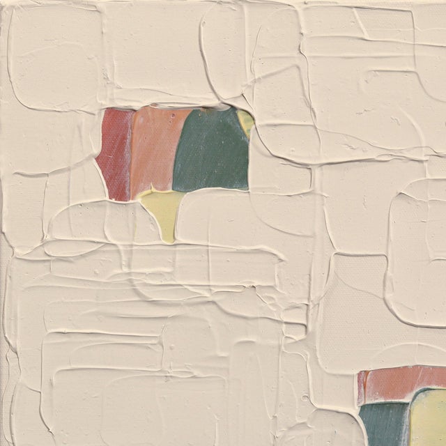 2020s Beige Baby 2 - Original Neutral Textured Abstract Acrylic Painting on Canvas For Sale - Image 5 of 9