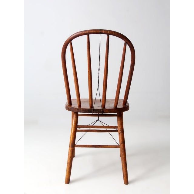 Farmhouse Antique Heywood Wakefield Windsor Chair For Sale - Image 3 of 13