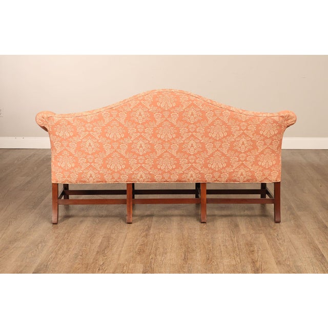 Kittinger Chippendale Style Mahogany Camel-Back Sofa Historic Newport Reproduction For Sale - Image 15 of 18