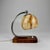 1940s Art Deco Wood and Marble Glass Table Lamp, 1940s For Sale - Image 5 of 8