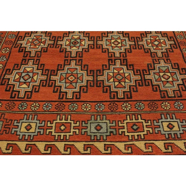 1970s 1970s Southwestern Soumakh Rust/Rust Wool Rug - 3'1 X 5'0 For Sale - Image 5 of 8