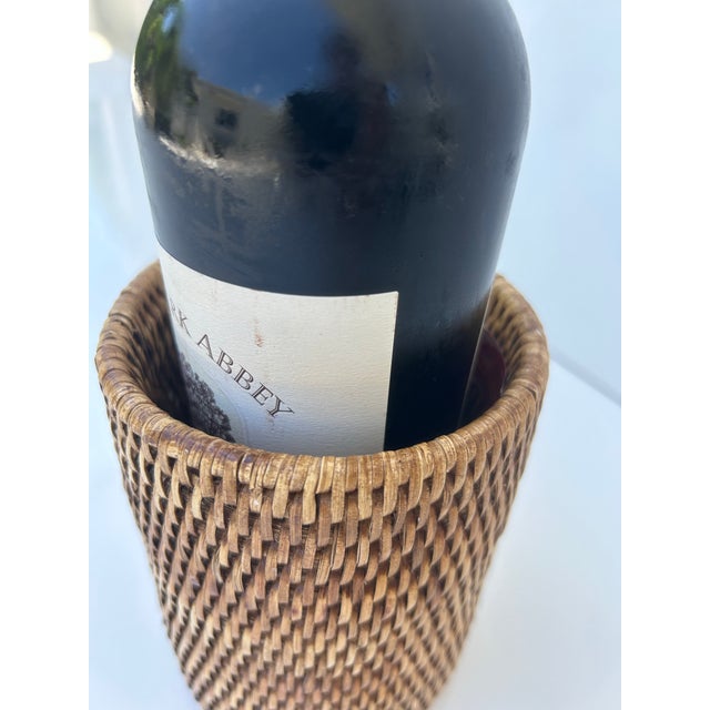 Early 21st Century Vintage Rattan Wine Bottle Holder by Matahari For Sale - Image 5 of 5