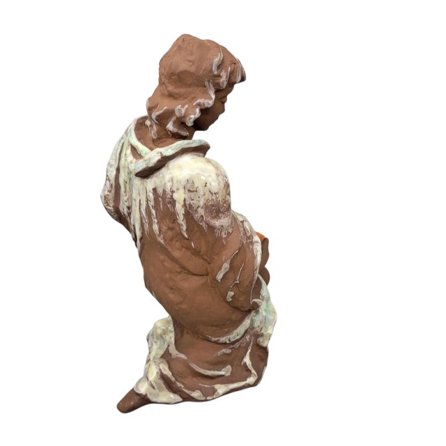 Figural Candle Holder Designed by Lore Friedrich Gronau for Karlsruhe Ceramic Works Germany, Circa 1950s For Sale - Image 4 of 12