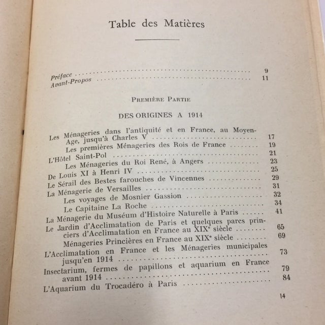 "Animaux Captifs French Zoos" 1954 Book For Sale - Image 11 of 11