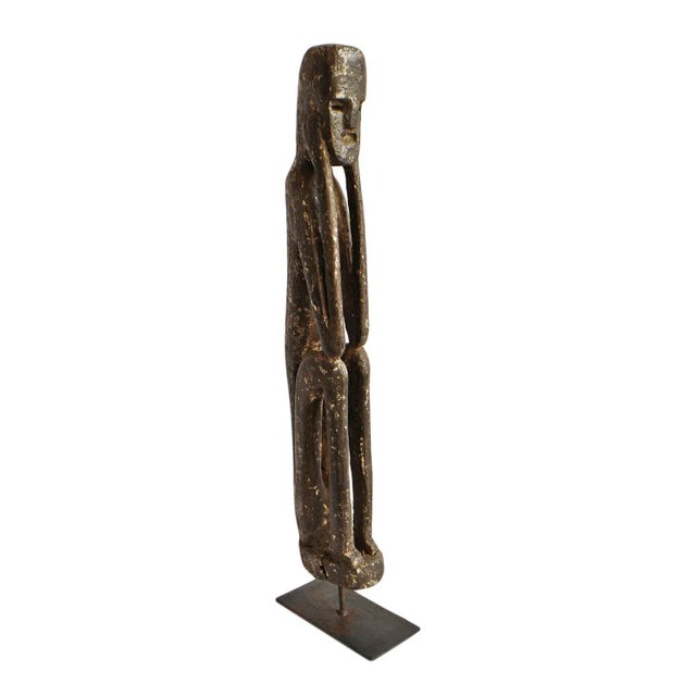 Antique Indian Wood Tribal Sculpture For Sale - Image 9 of 10
