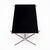 Metal French Mid-Century Black Glass, Iron and Brass Coffee Table For Sale - Image 7 of 9