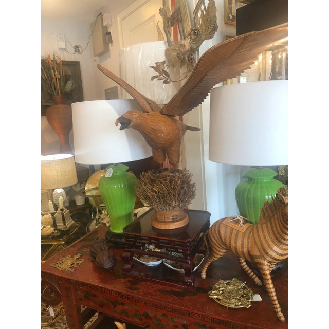 Woven Wicker, Shanghai Collection, Eagle, Early 20th. C. For Sale - Image 11 of 13