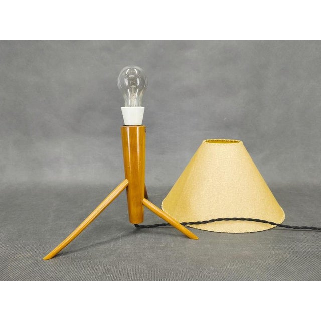 Mid-Century Modern Maple Table Lamp, 1960s For Sale - Image 10 of 13