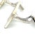 1990s 1990s Georg Jensen Estate Mens Cufflinks Set With Tie Pin Without Back of Tie Pin Silver, 3 Pieces For Sale - Image 5 of 9