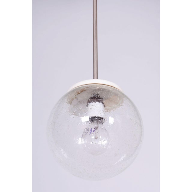 Mid-Century Chandelier in Chromed Steel, Plastic and Glass, Czech, 1960s For Sale - Image 6 of 9
