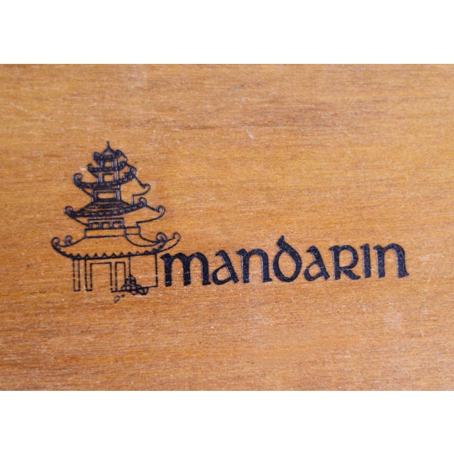 Mid 20th Century Chinoiserie Burlwood Highboy Mandarin Collection by Henry Link For Sale - Image 14 of 14