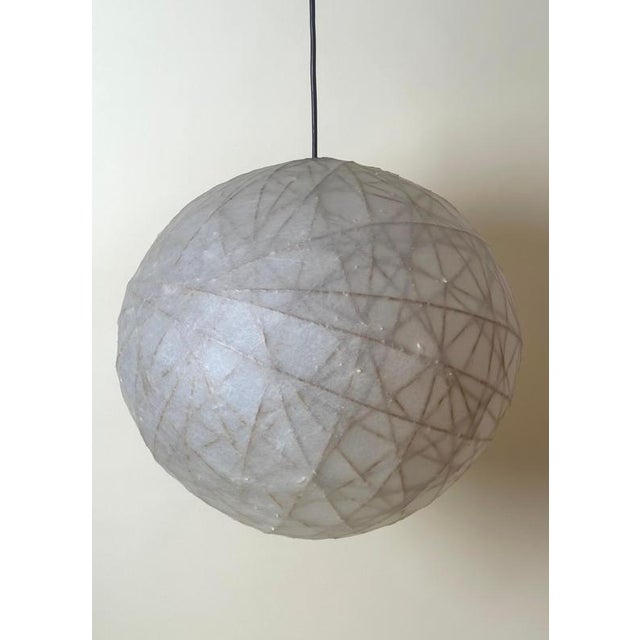 Vintage Cocoon Globe Pendant Lamp, 1970s For Sale - Image 17 of 18