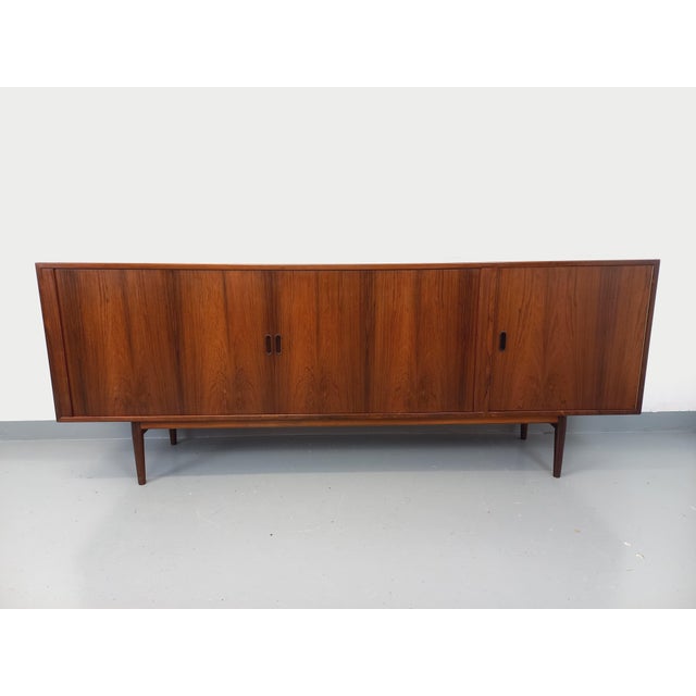 Tan Vintage Scandinavian Sideboard in Rosewood by Arne Vodder, 1960s For Sale - Image 8 of 18