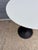 Eero Saarinen for Knoll Quartz Vetro Bianco Tulip Side Table with Black Base. Two of these tables are available! Very nice...
