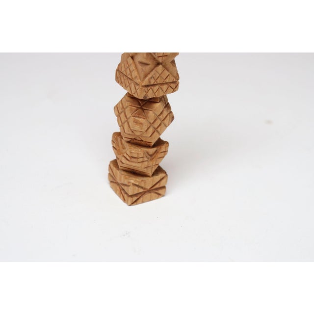 Vintage Folk Art Hand-Carved "Ball in Cage" Geometric Whimsy Sculpture For Sale - Image 12 of 18