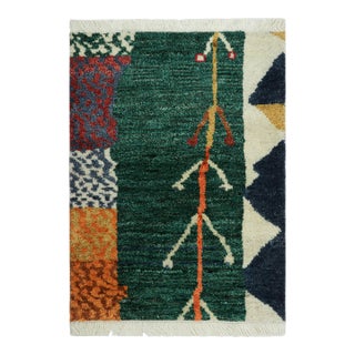 Rug & Kilim's Classic Moroccan High Pile Rug With Tribal Geometric Motif Design For Sale