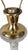 1980s Brass and Glass Column Buffet Table Lamps - A Pair For Sale - Image 5 of 10