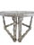 1990s Distressed Gray and White Demi-Lune Wall Consoles, 1990s, Set of 2 For Sale - Image 5 of 9