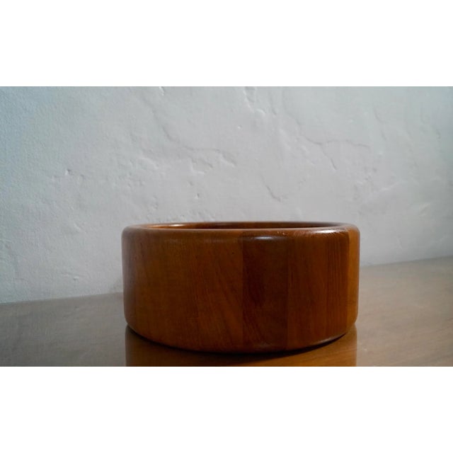 Wood 1960’s Danish Modern Sculpted Teak Richard Nissen Bowl For Sale - Image 7 of 11