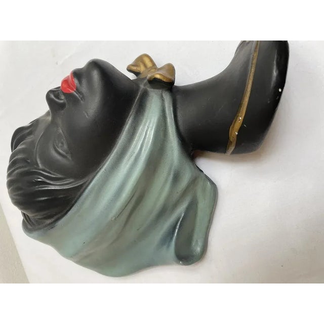 Ceramic Wall Mask from Cortendorf, 1950s For Sale - Image 6 of 8