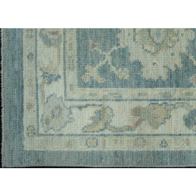 Turkish Turkish Oushak Runner Rug 2'10" x 12'5" #17283 For Sale - Image 3 of 8