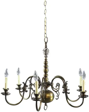 Chandelier Flemish Eagle Motif 6-light 6-arm