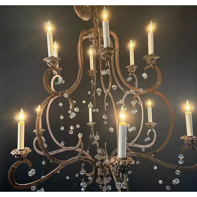 Visual Comfort & Co. “Lombardy” 12-Light Crystal Chandelier by Niermann Weeks – Signature Collection For Sale - Image 14 of 15