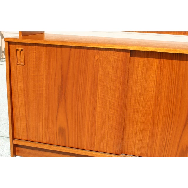 Mid-Century Danish Teak Bookcase, 1970s Stackable Scandinavian Storage Cabinet For Sale - Image 11 of 18