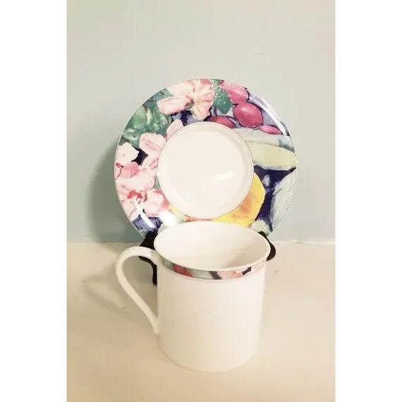 American Mikasa Maxima Exotic Garden 2 Cups and 2 Saucers For Sale - Image 3 of 11