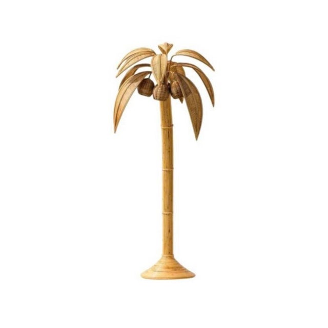Amazing « coconut tree »/ « palm tree » floor lamp with lights in the coconuts. Palms are adjustable and come off for the...
