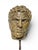 Italian Artist, Pair of L Bronze Roman Emperor Heads on Marble Pedestals, 1950, Bronze For Sale - Image 4 of 11