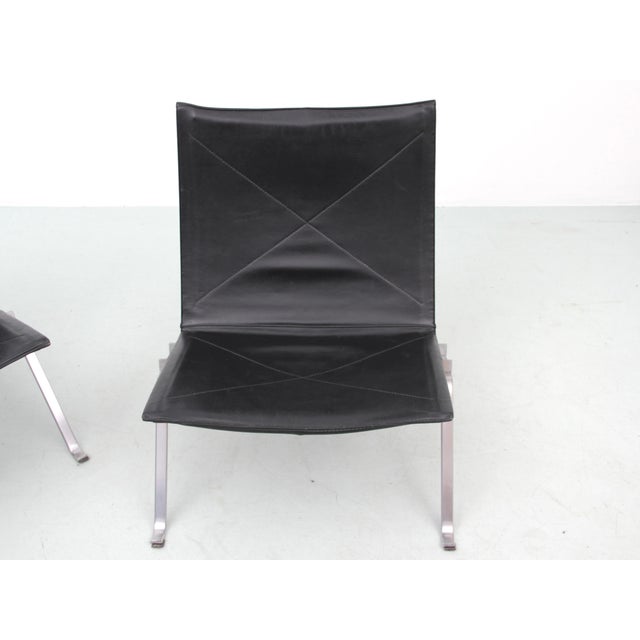 Fritz Hansen Set of Scandinavian Model PK22 Chairs from Fritz Hansen, 1996 For Sale - Image 4 of 15