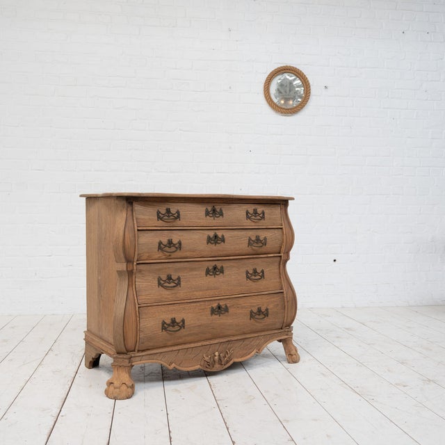 Late 19th Century Dutch Oak Chest of Drawers, 1880s For Sale - Image 4 of 10