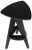 Mid-Century Modern Twist Counter Stool, Charcoal Black For Sale - Image 3 of 7