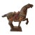 1940s Large Asian Wood Carved Tang Emperors Horse For Sale