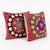 This beautiful 21'' x 22'' hand-embroidered Suzani pillow cover set was made from authentic Uzbek cotton fabric. The...