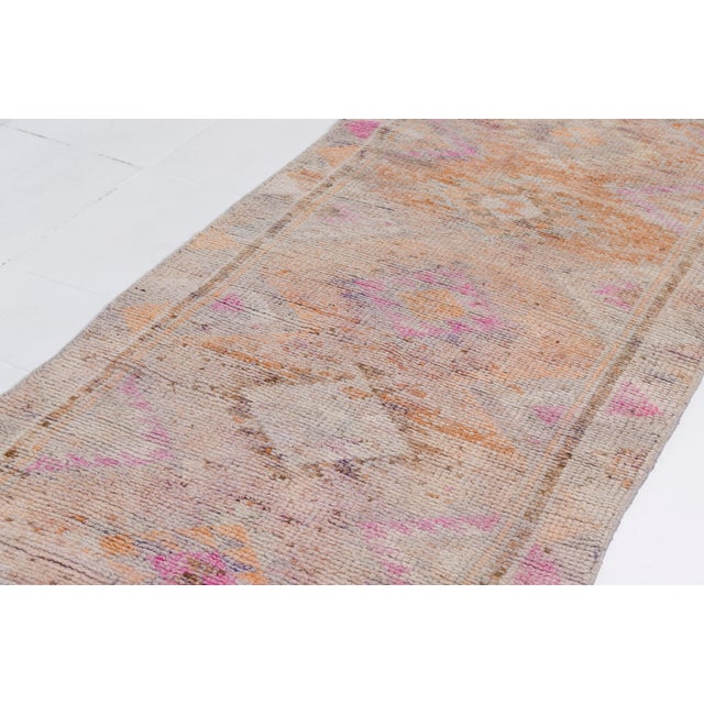 Handmade Oushak Vintage Runner For Sale - Image 4 of 10