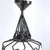 1930s Art Deco Hanging Light in Opal Glass and Wrought Iron, 1930s For Sale - Image 5 of 10