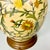 1980s Boho Chic Rustic European Italian Tuscany Style Ceramic Handpainted Flora Table Lamp With New Shade For Sale - Image 14 of 18