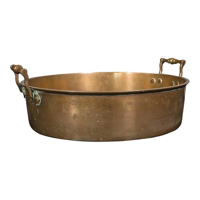 1850s Antique Victorian English Bronze Country House Braising Pan For Sale