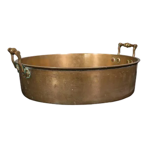 1850s Antique Victorian English Bronze Country House Braising Pan