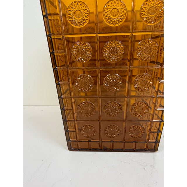 Amber Lucite Style Waste Basket / Trash Can For Sale - Image 9 of 17