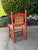 Mexican Rustic 1940s Mexican Low-Back Side Chair With Rush Seat & Back For Sale - Image 3 of 6