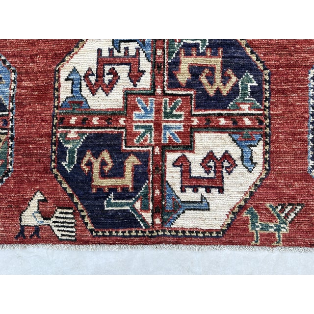 7.10x9.9 Ersari Turkmen Design Carpet For Sale - Image 11 of 11