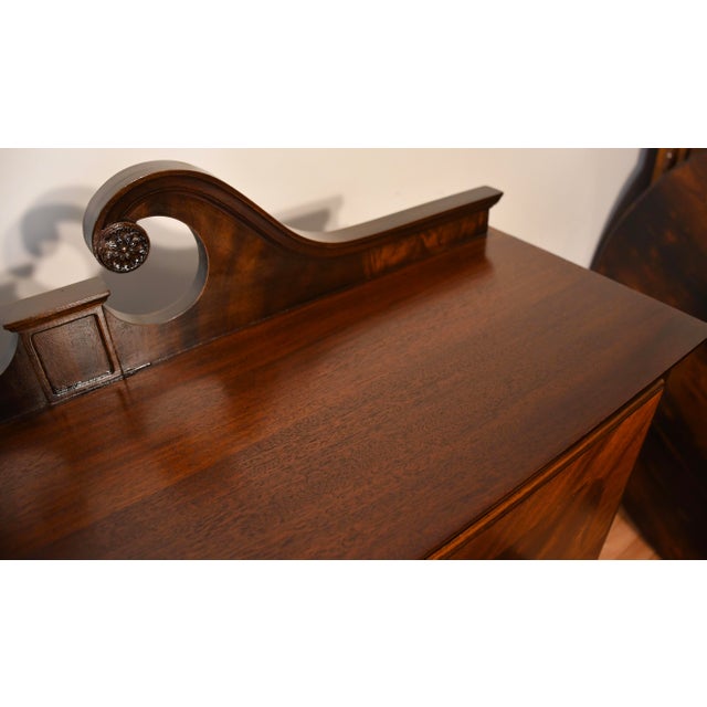 We are pleased to offer this beautiful Antique English Regency Secretary desk/ chest of drawers, from the 1920. Made of...